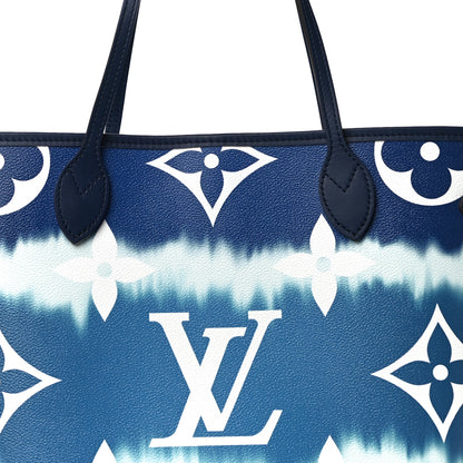 Louis Vuitton Monogram Escale Neverfull MM Blue 7 of 9