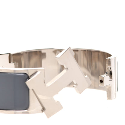 Hermes Enamel Wide Clic Clac H Bracelet PM Ardoise 4 of 5