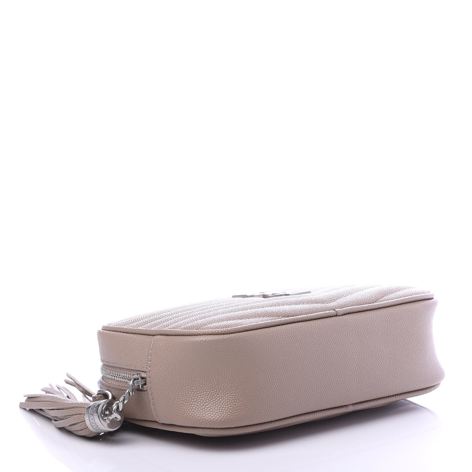 Saint Laurent Grain De Poudre Matelasse Monogram Mini Lou Camera Bag Pale Blush 4 of 9