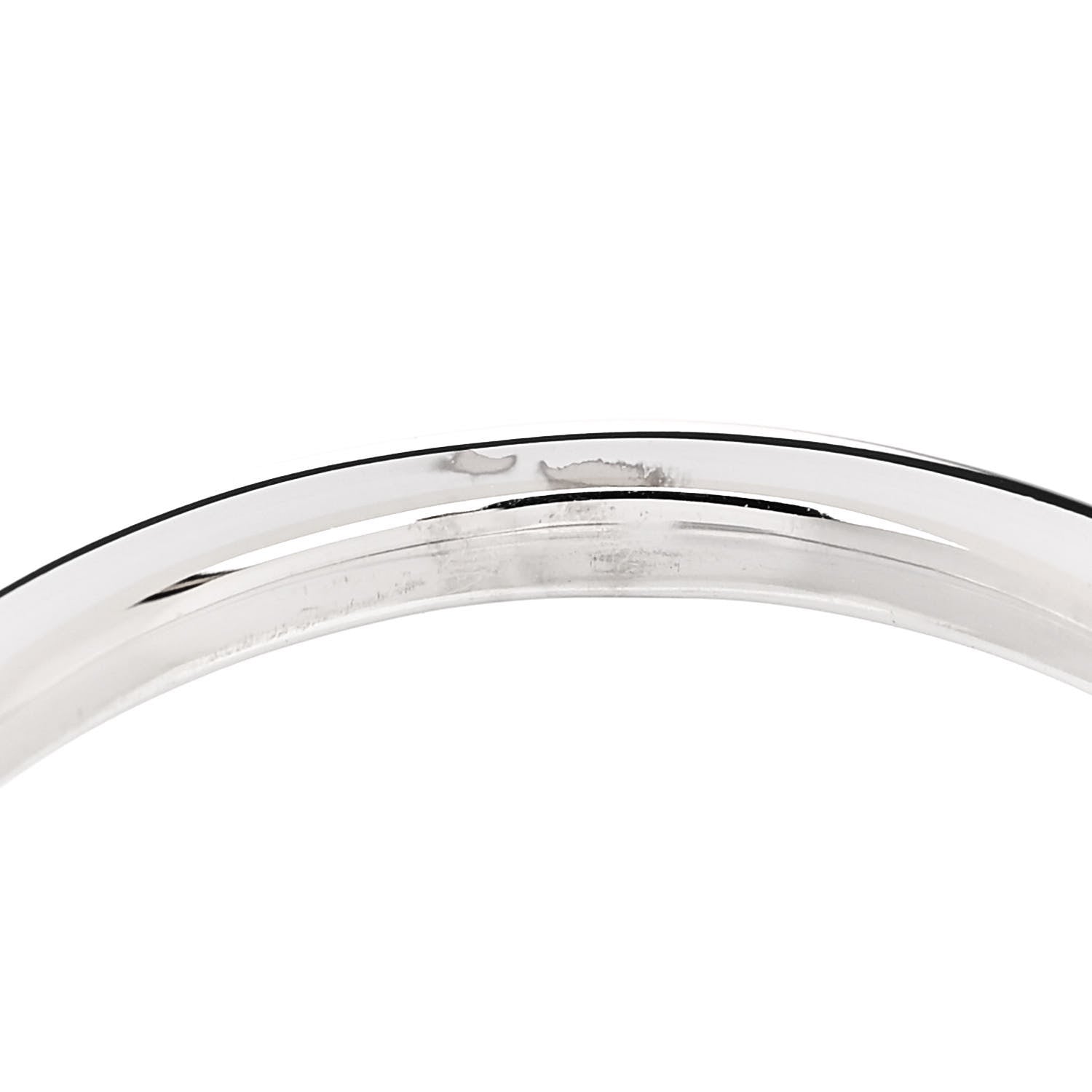 Tiffany 18K White Gold Diamond T Wire Ring 54 6.75 5 of 6