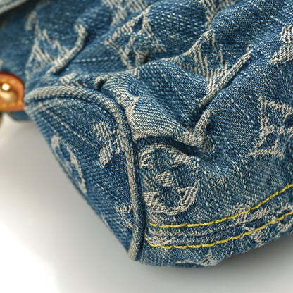 Louis Vuitton Monogram Denim Mini Pleaty Blue 8 of 9