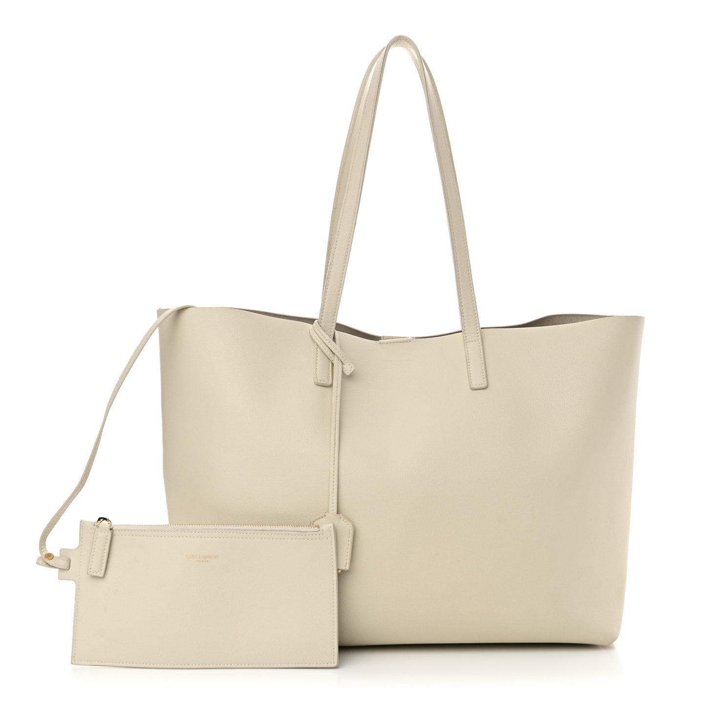 Calfskin Large Shopping Tote Porcellana