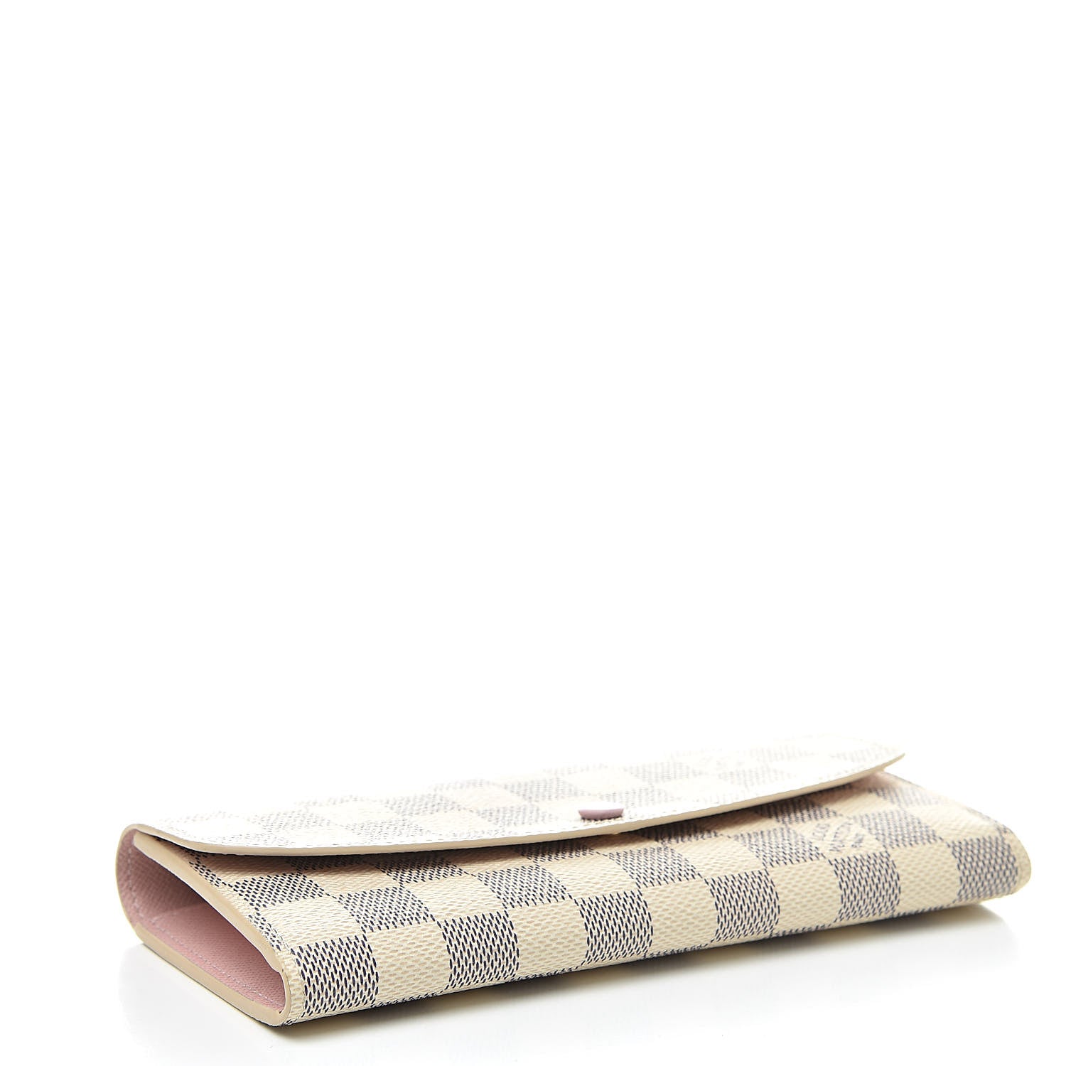 Louis Vuitton Damier Azur Emilie Wallet Rose Ballerine 4 of 8