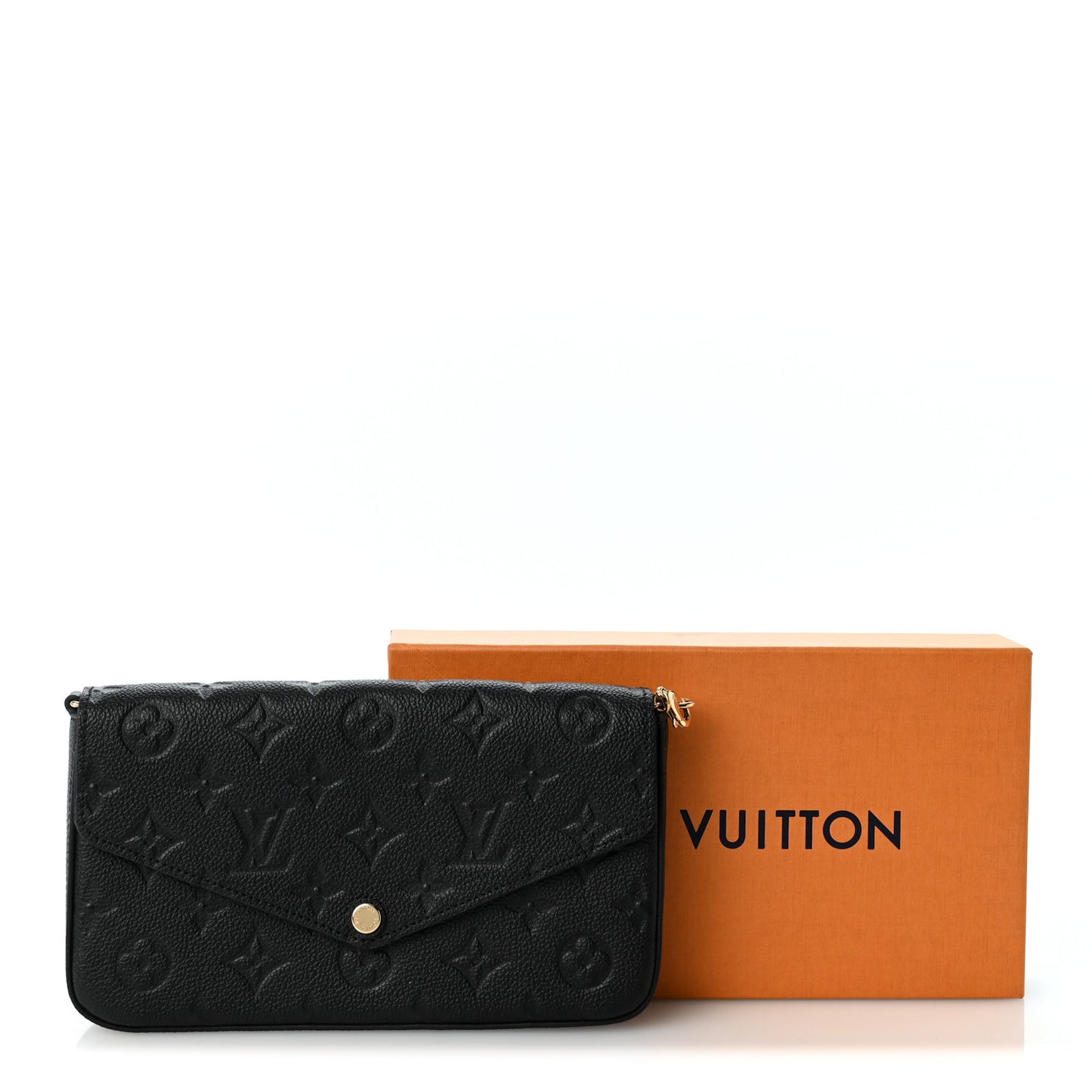 Empreinte Pochette Felicie Chain Wallet Black