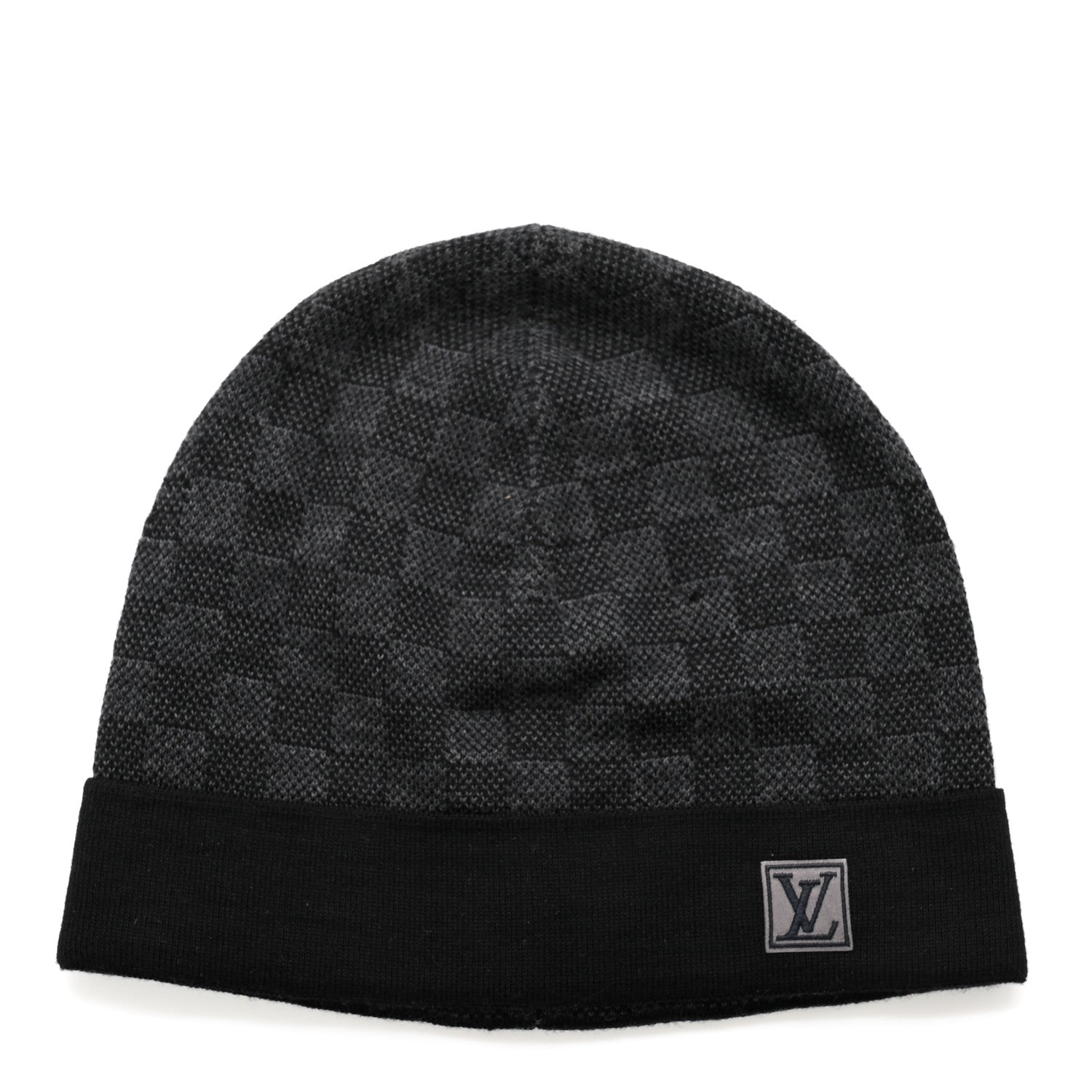 Louis Vuitton Wool Bonnet Petit Damier Graphite Beanie Hat 1 of 7