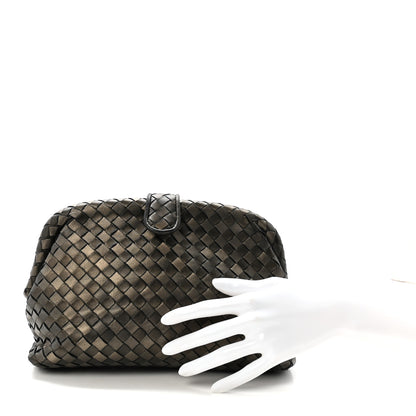 Bottega Veneta Nappa Intrecciato The Lauren 1980 Clutch Dark Gold 2 of 6