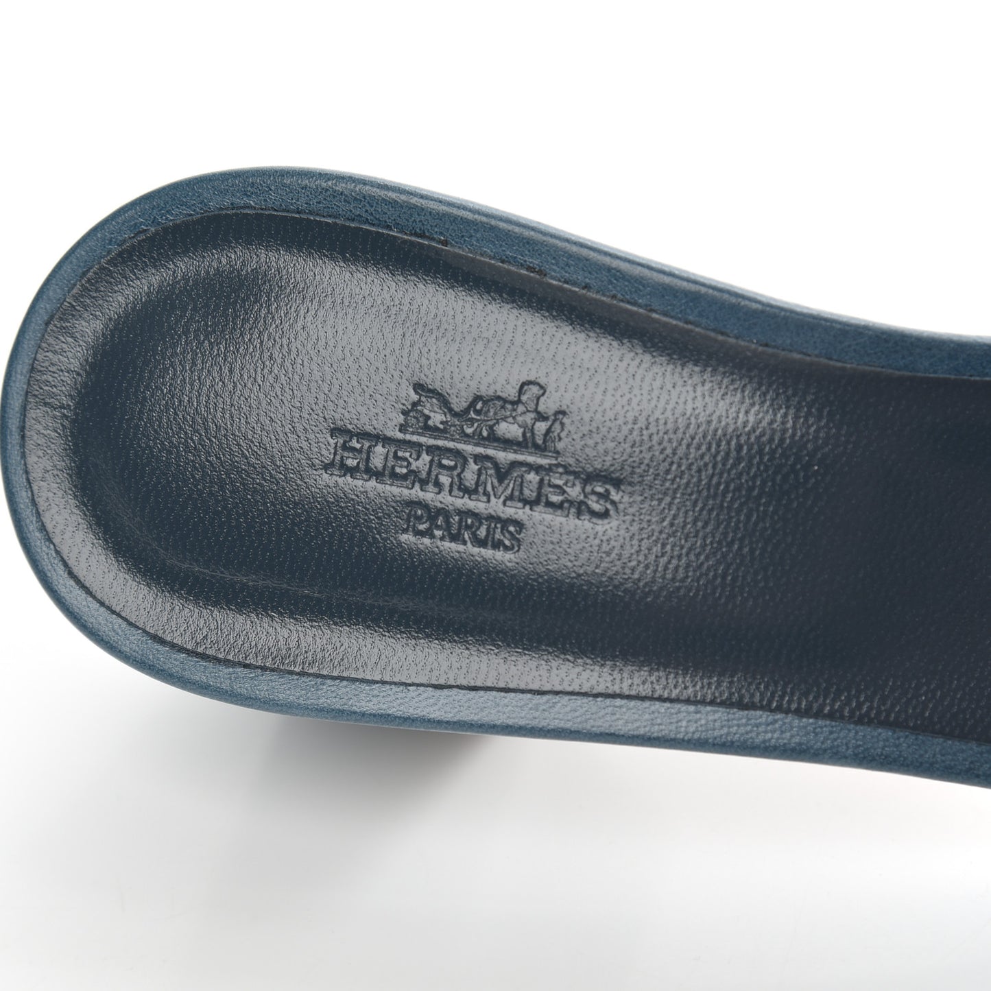 Calfskin Oasis Sandals 36 Bleu Velvet