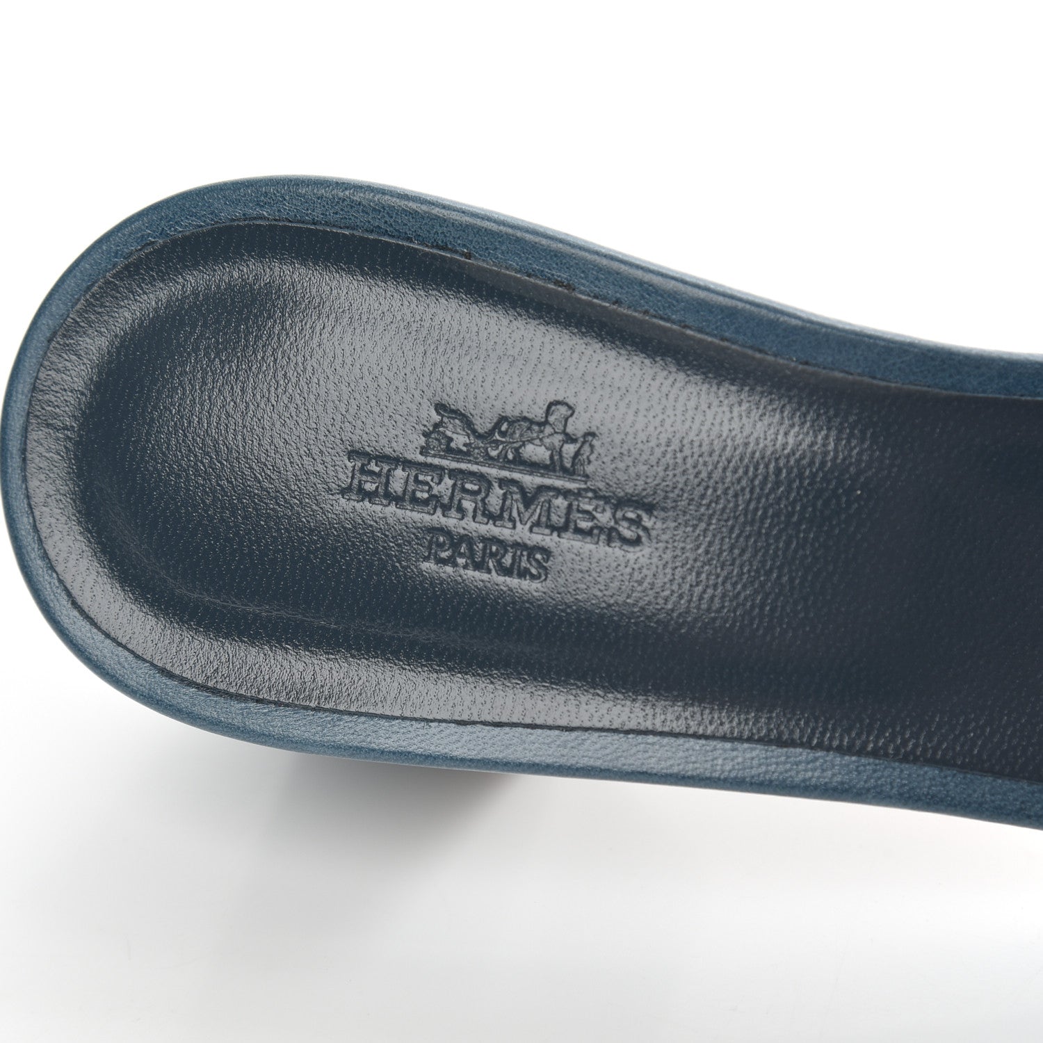 Hermes Calfskin Oasis Sandals 36 Bleu Velvet 7 of 9