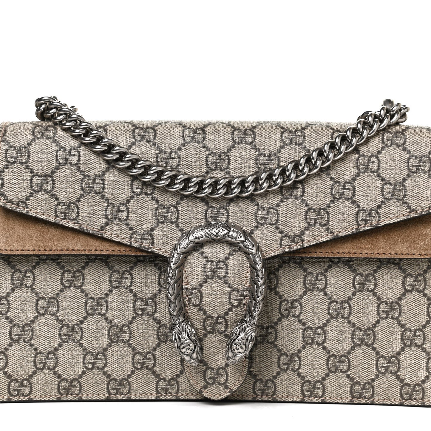 GG Supreme Monogram Small Dionysus Shoulder Bag Taupe