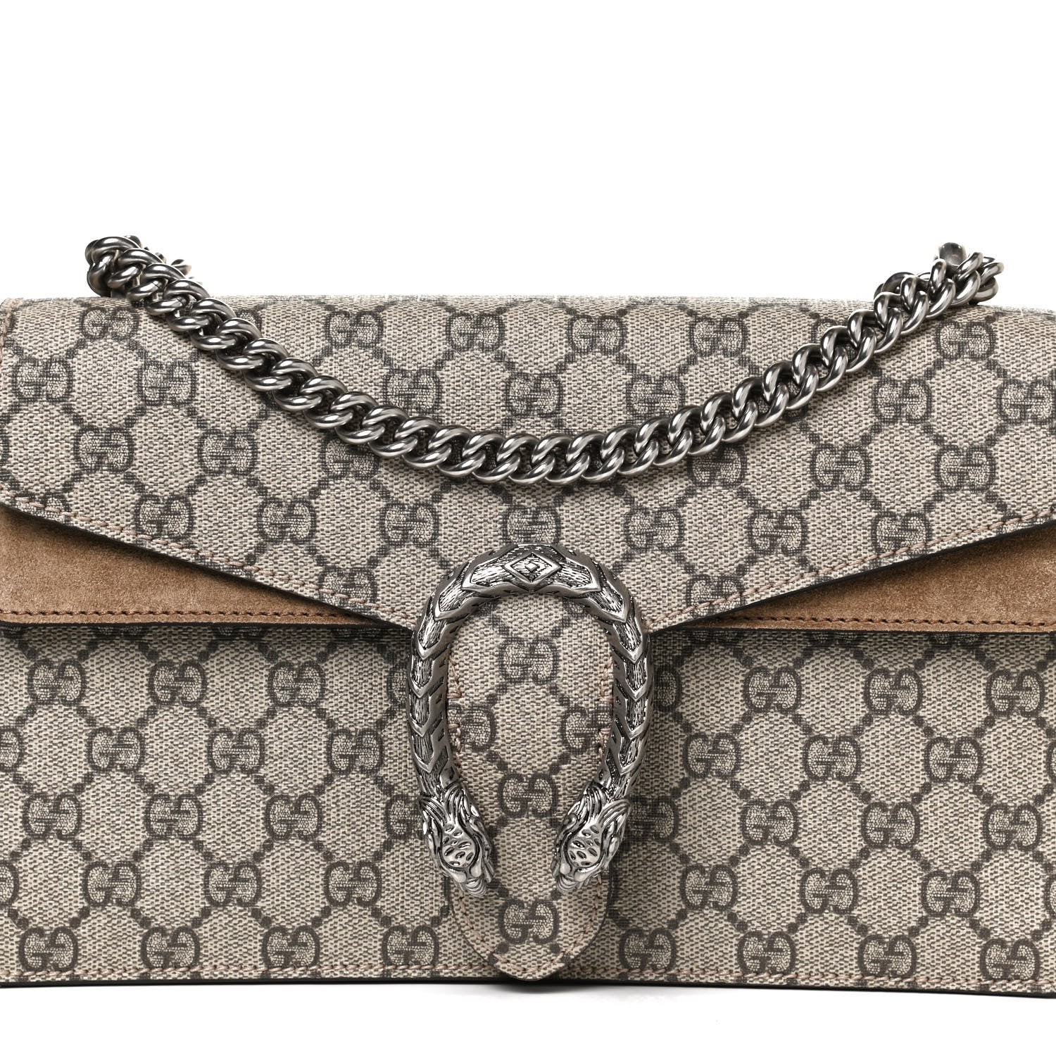 Gucci GG Supreme Monogram Small Dionysus Shoulder Bag Taupe 9 of 13