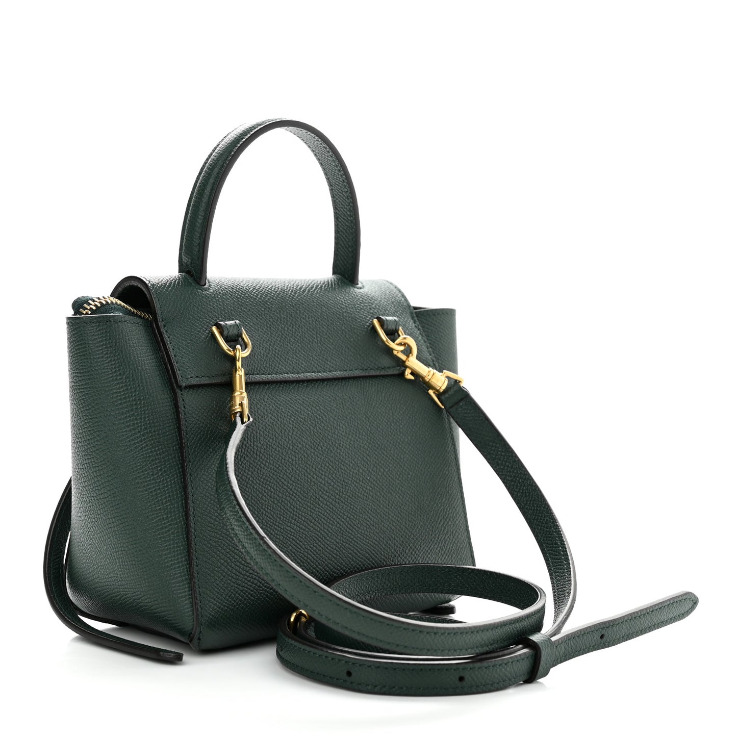 Grained Calfskin Pico Belt Bag Amazone