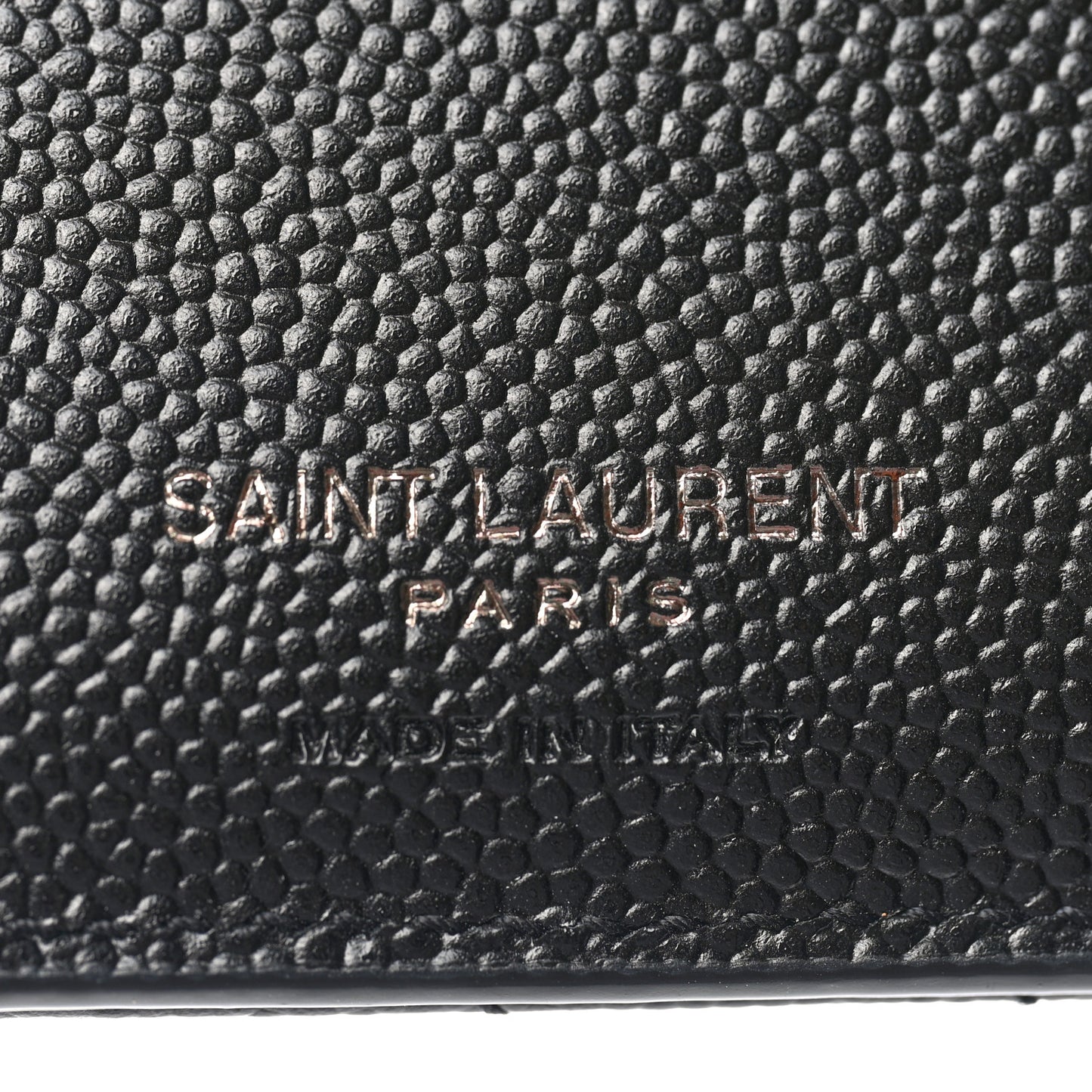 Grain De Poudre Matelasse Chevron Monogram Zipped Two-Part Wallet Black