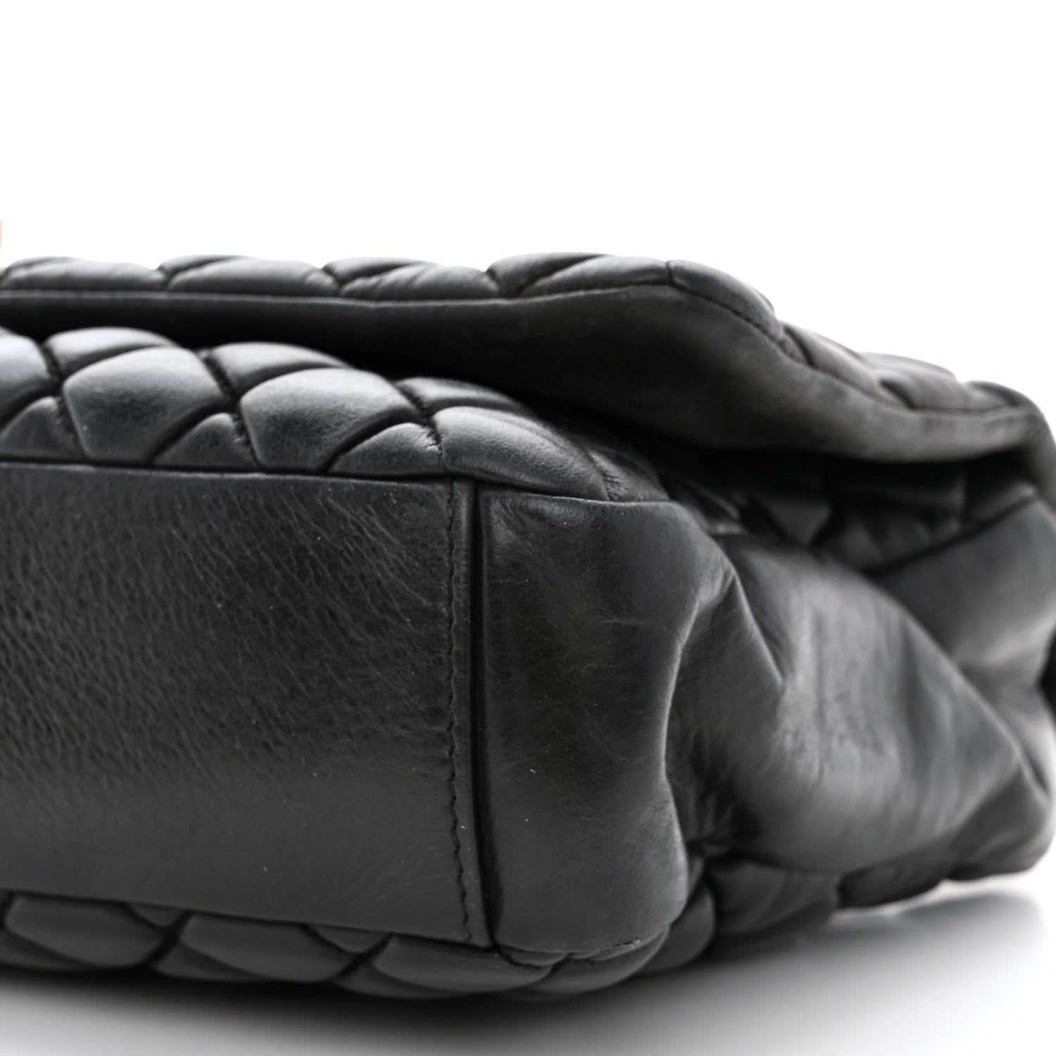 Chanel Iridescent Calfskin Small New Bubble Quilt Flap Black 10 of 10