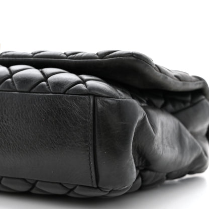 Chanel Iridescent Calfskin Small New Bubble Quilt Flap Black 10 of 10