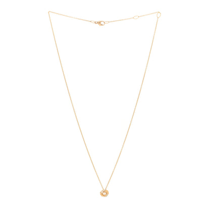 David Yurman 18K Yellow Gold Diamond 8mm Petite Infinity Pendant Necklace 3 of 4