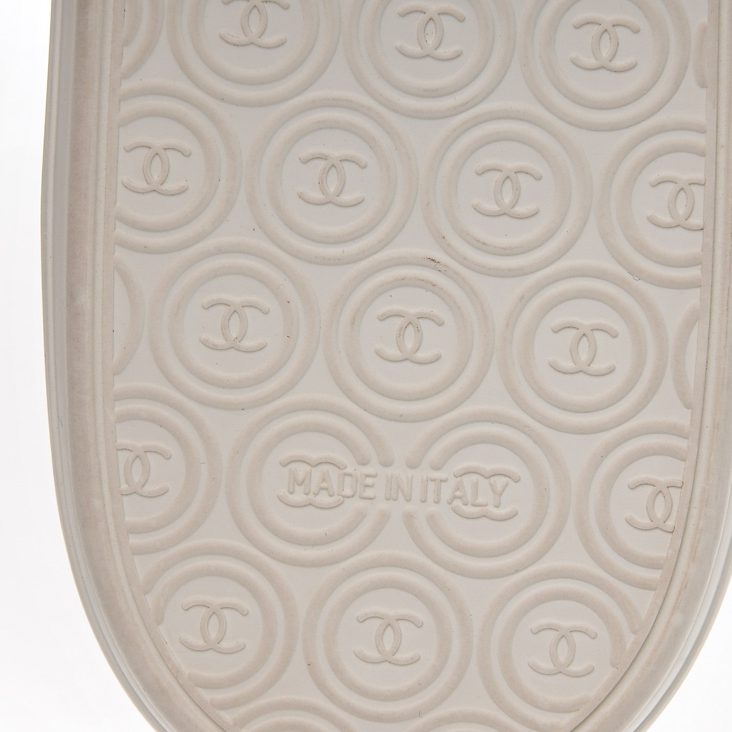 Chanel Canvas CC Sneakers 40.5 White Blue 6 of 7