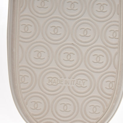 Chanel Canvas CC Sneakers 40.5 White Blue 6 of 7