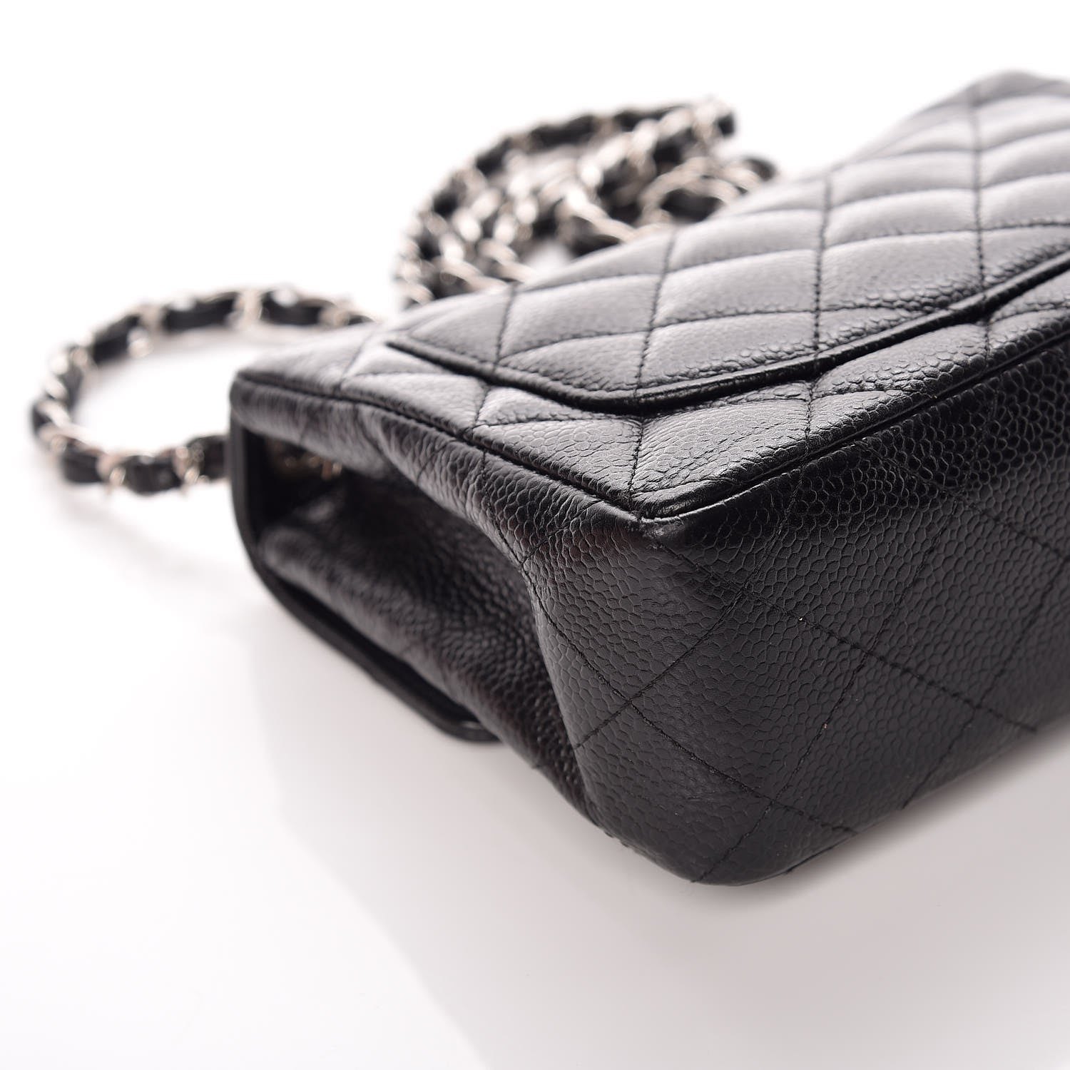 Chanel Caviar Quilted Mini Square Flap Black 12 of 13