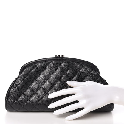 Chanel Caviar Quilted Timeless Clutch Black 2 of 9