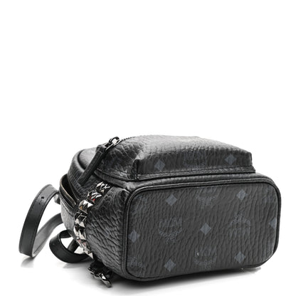 MCM Visetos Side Stud X-Mini Stark Bebe Boo Backpack Black 4 of 13