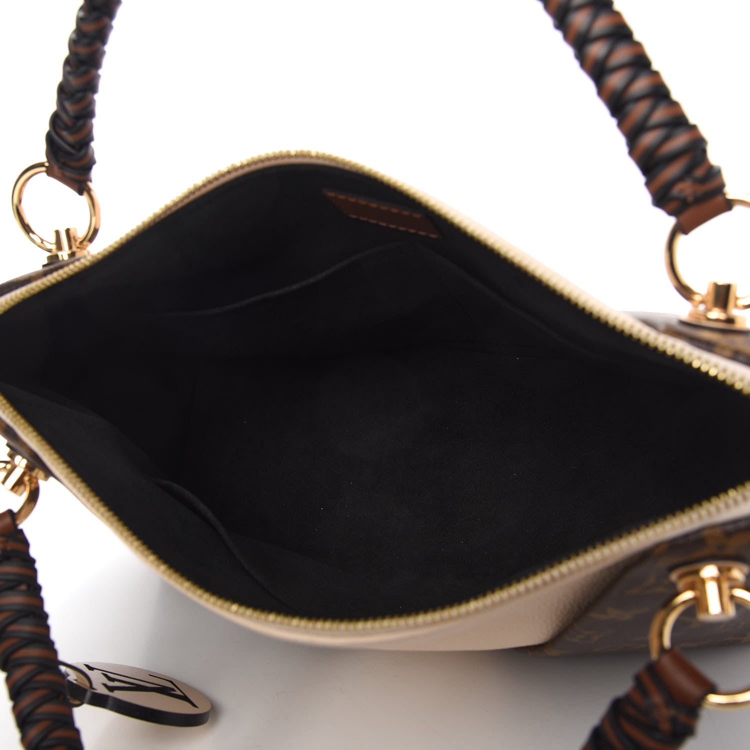 Louis Vuitton Monogram Braided V Tote MM Creme 5 of 11