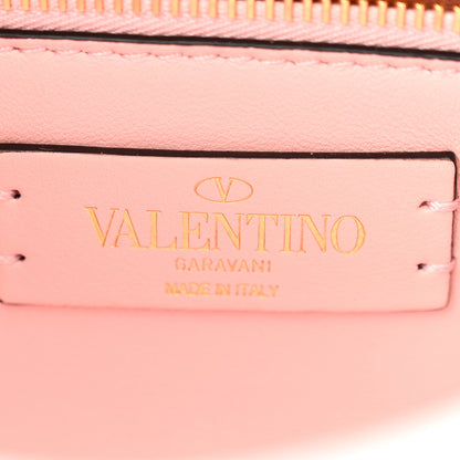 Valentino Garavani Nappa Enamel Medium Roman Stud Shoulder Bag Rose Quartz 6 of 10