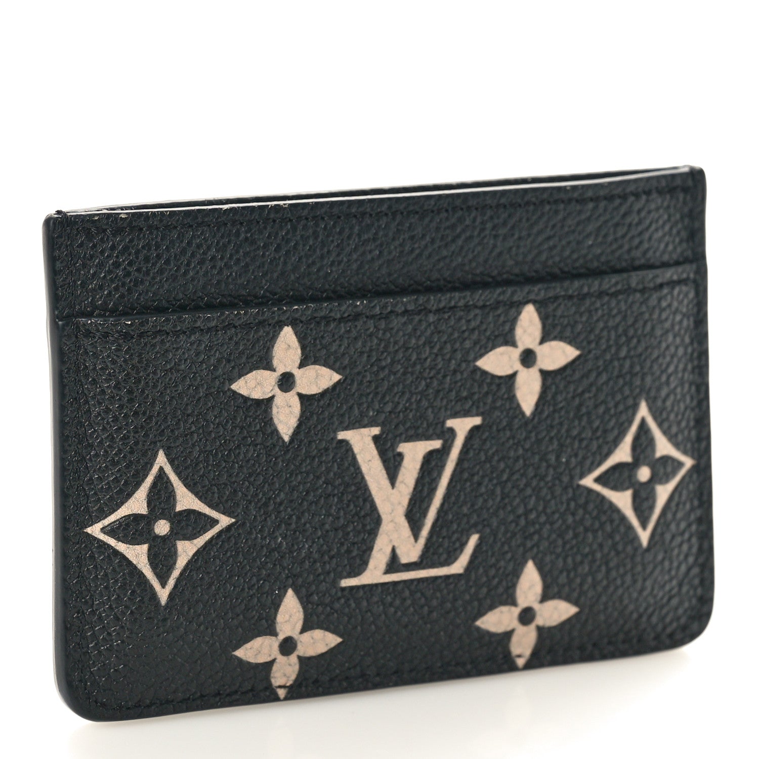 Louis Vuitton Empreinte Monogram Giant Card Holder Black Beige 3 of 8