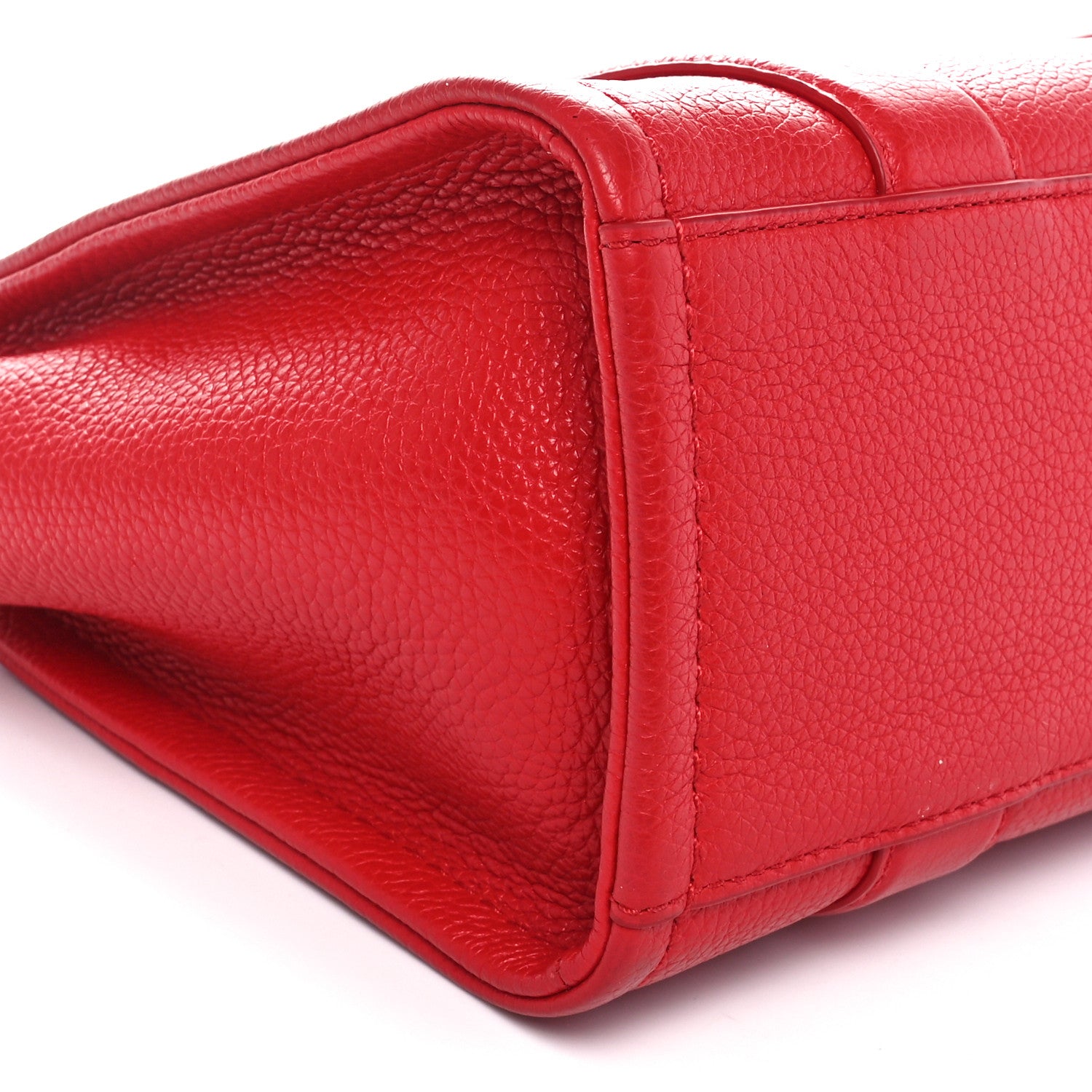 Marc Jacobs Grained Calfskin Small The Tote Bag Red 10 of 12