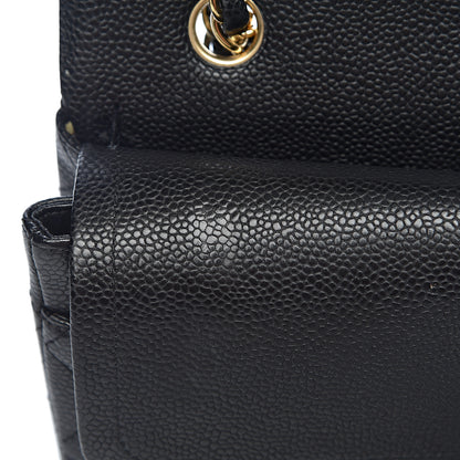 Chanel Caviar Quilted Medium Double Flap Black 10 of 17