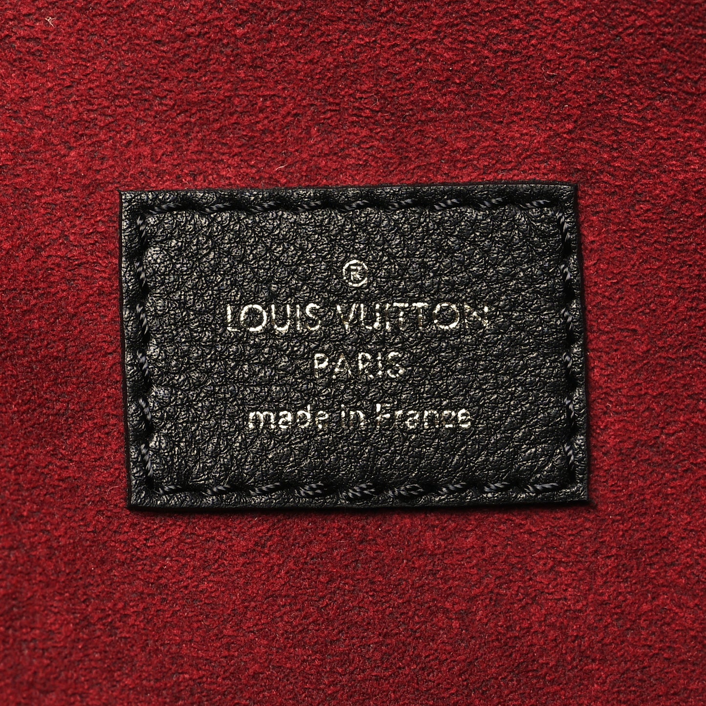 Grained Calfskin Lockme Shopper Black