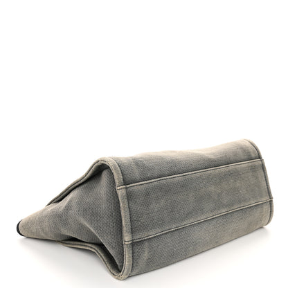 Chanel Canvas Small Deauville Tote Grey 4 of 13