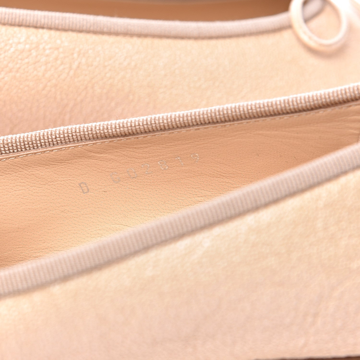 Chanel Grained Calfskin Cap Toe Ballerina Flats 38.5 Beige 7 of 10
