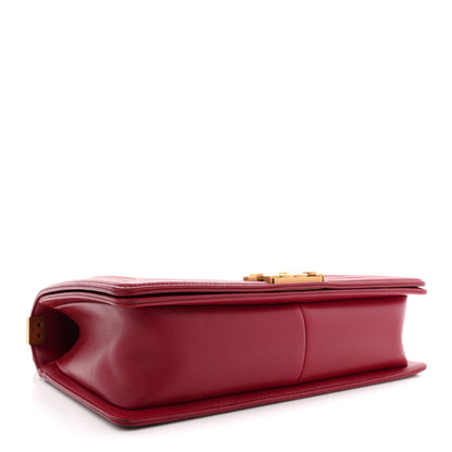 Chanel Lambskin Quilted New Medium Boy Flap Dark Red 4 of 12