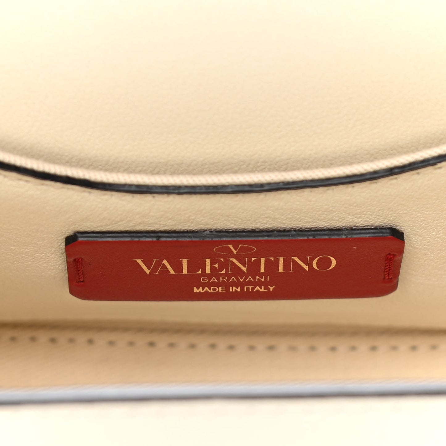 Calfskin Mini Rockstud Crossbody Bag Ivory