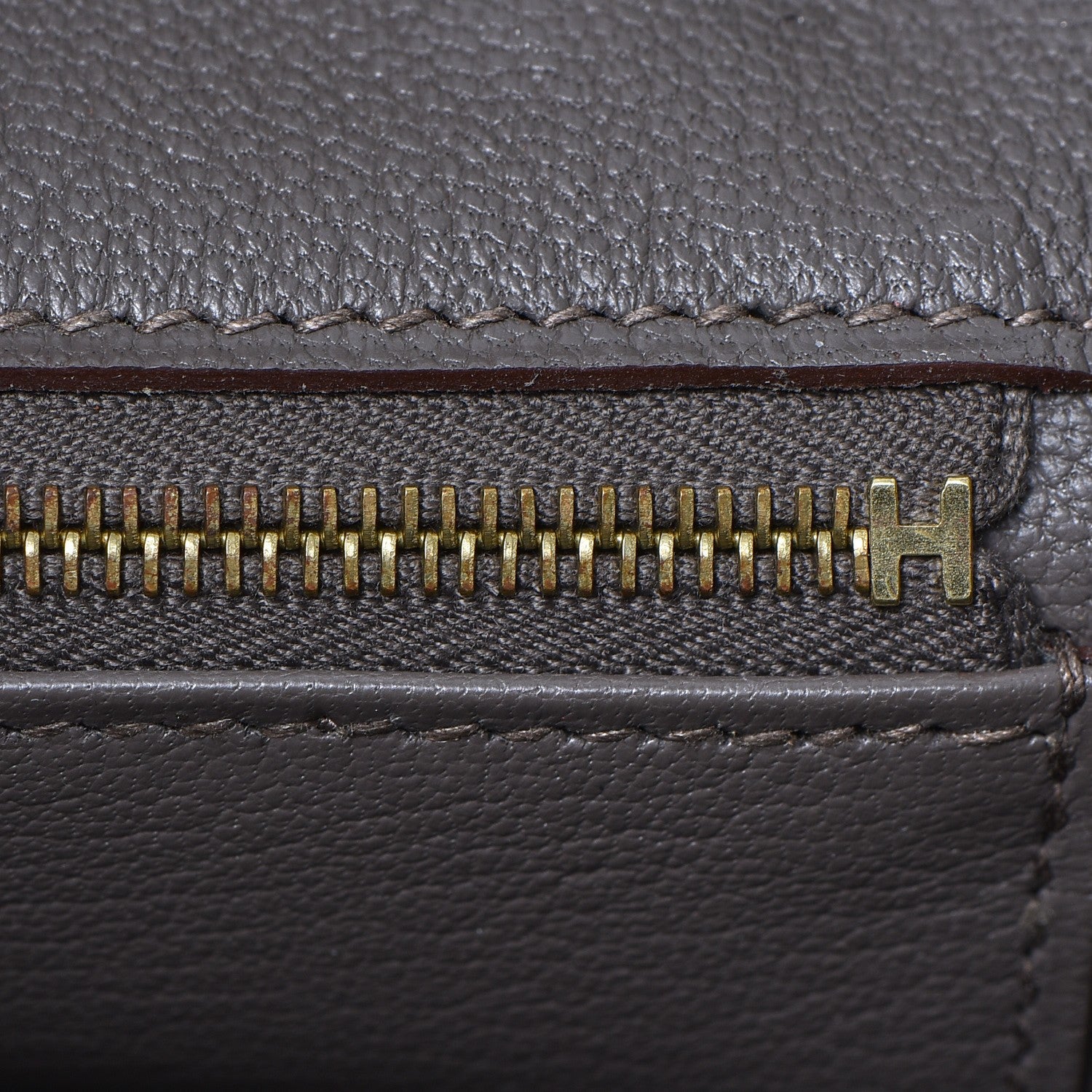 Hermes Taurillon Clemence Birkin 35 Etain 21 of 37