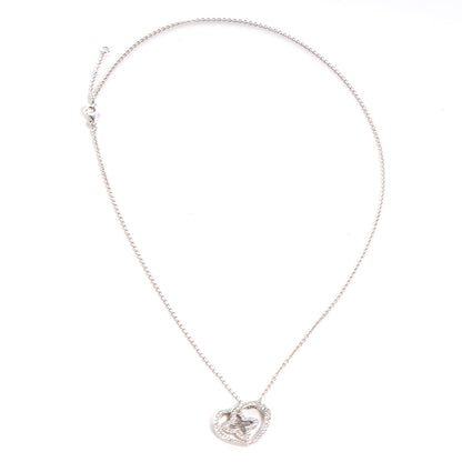 Louis Vuitton Diamond 18K White Gold Small Coeur Heart Pendant Necklace 3 of 6