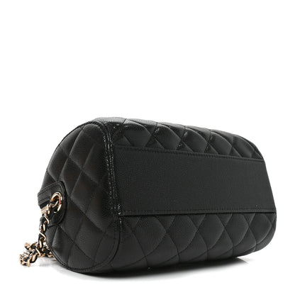 Chanel Caviar Quilted Barrel Clutch With Chain  Black 4 of 11