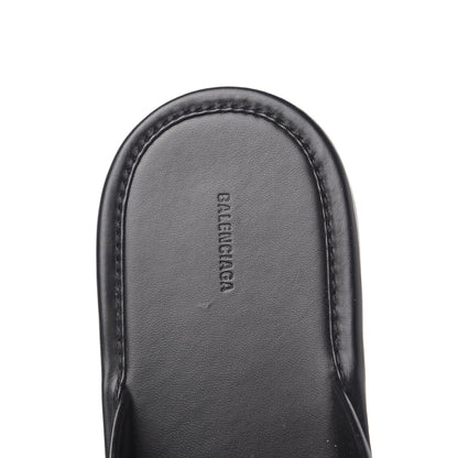 Balenciaga Smooth Calfskin Mens Cozy Slip-On Loafers 45 Black White 6 of 9