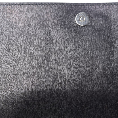 Saint Laurent Calfskin Monogram Large Belle De Jour Clutch Black 11 of 13