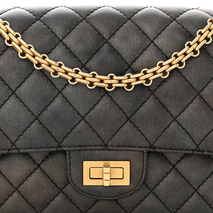 Chanel Metallic Calfskin Quilted 2.55 Reissue 225 Flap Charcoal 14 of 19