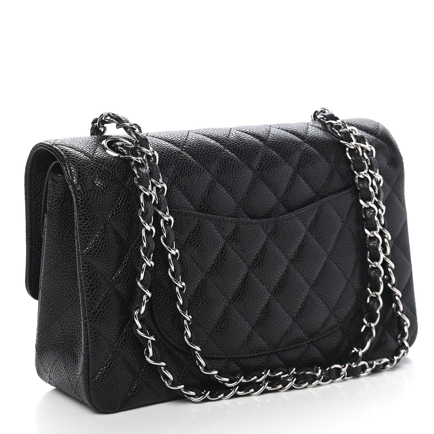 Chanel Caviar Quilted Medium Double Flap Black 3 of 9