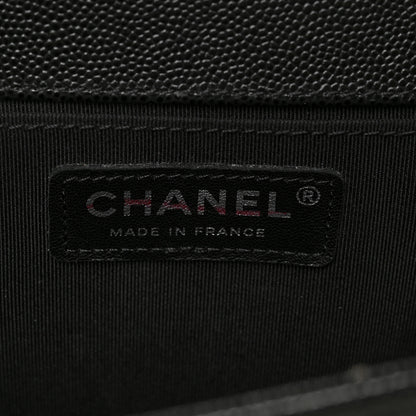 Chanel Caviar Quilted Medium Boy Flap Black 6 of 9
