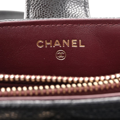 Chanel Caviar Quilted Business Affinity Phone Holder With Chain Black 6 of 11