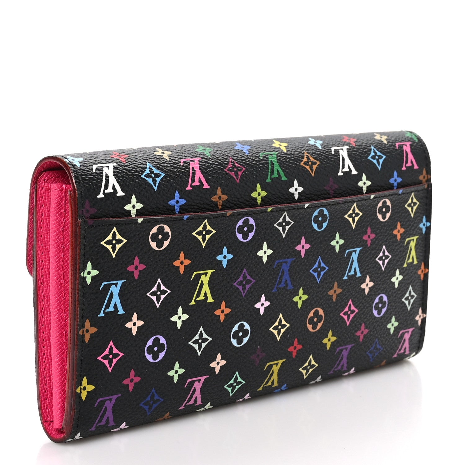 Louis Vuitton Monogram Multicolor Sarah Wallet NM Black Grenade 3 of 8