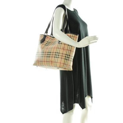 Burberry Haymarket Check Large Nick Tote Chocolate 2 of 8