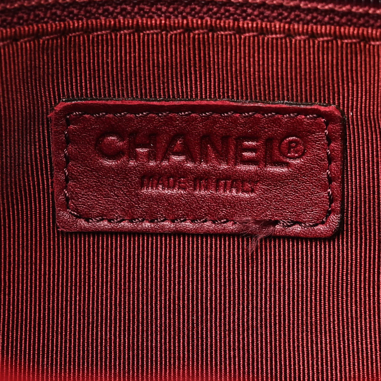 Chanel Rabbit Fur Shoulder Bag Burgundy 6 of 11