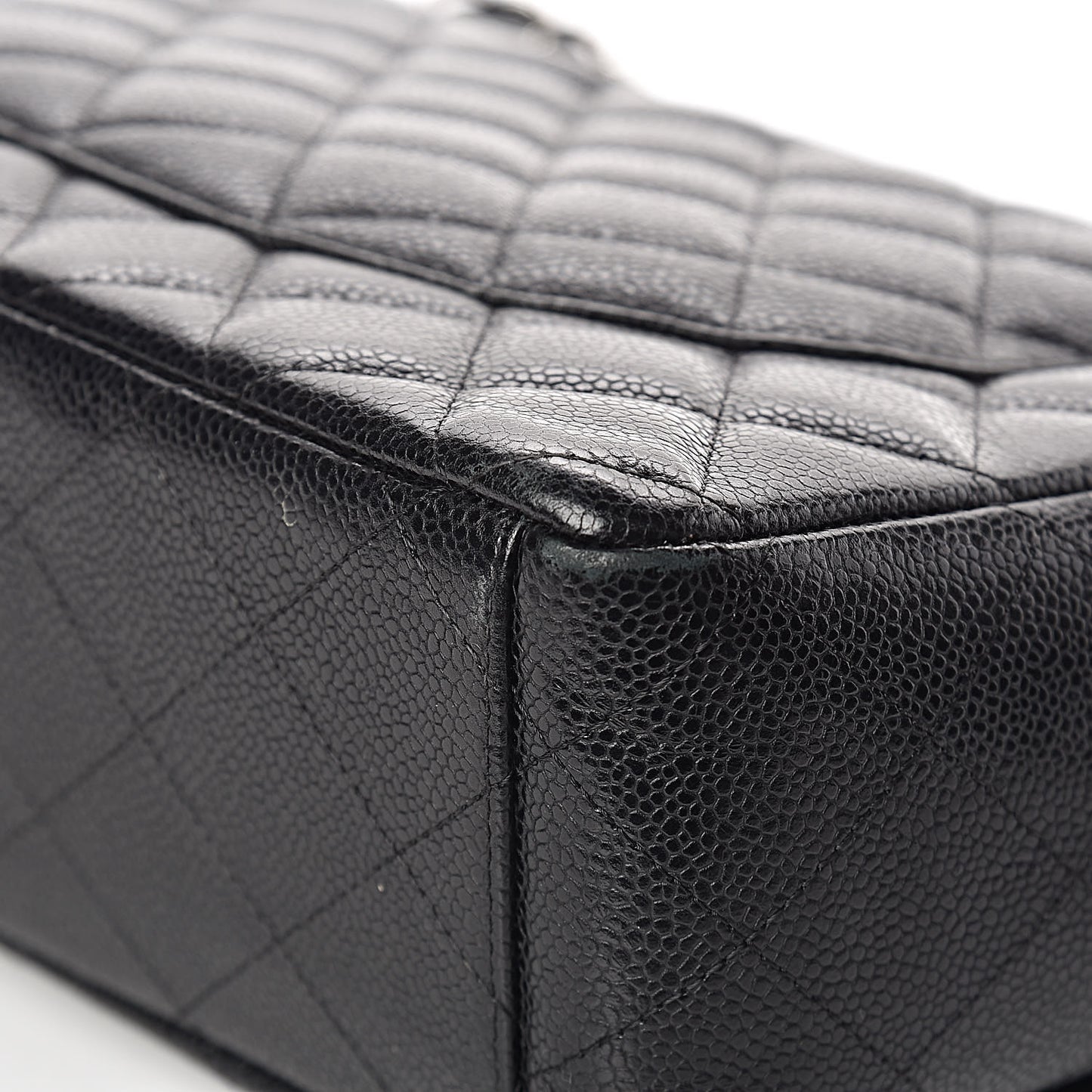 Caviar Quilted Maxi Double Flap Black