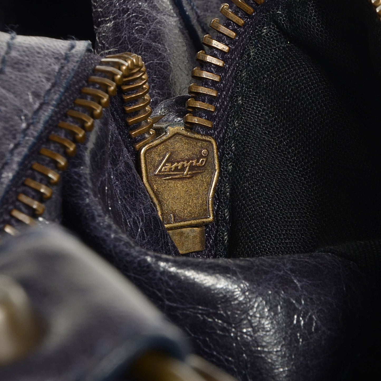 Chevre Classic Hardware Box Bag Ink