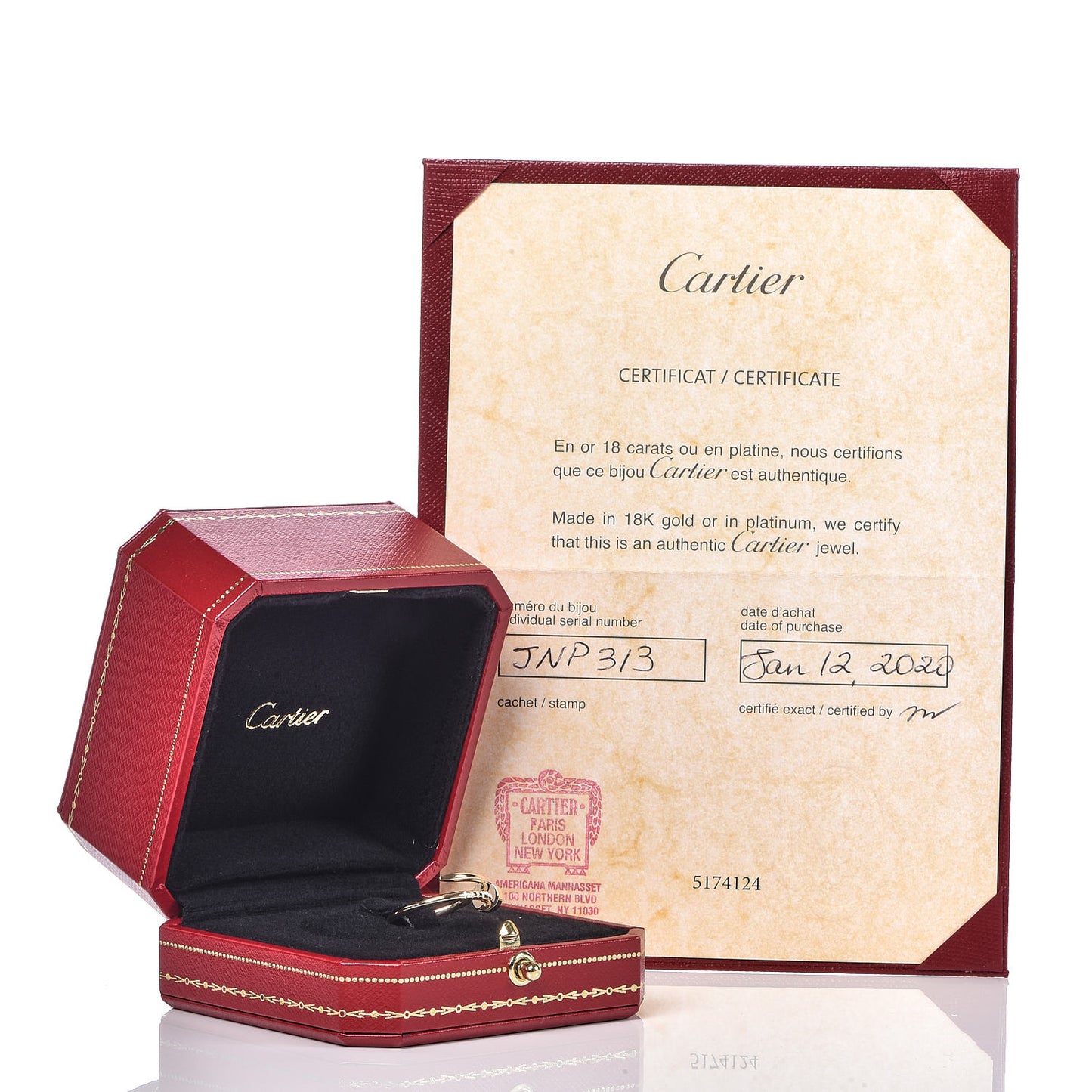 18K Yellow Gold Small Juste Un Clou Ring 53 6.25