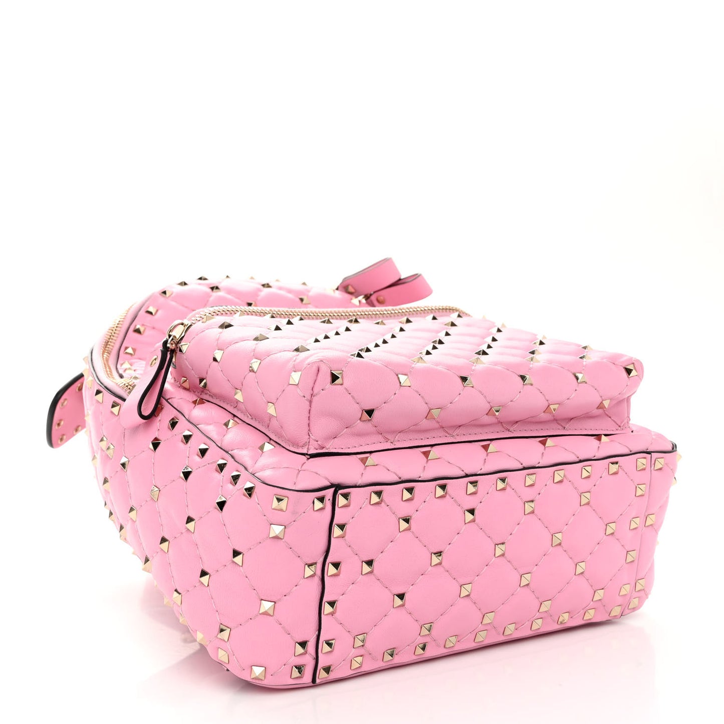 Nappa Quilted Small Rockstud Spike Backpack Absolute